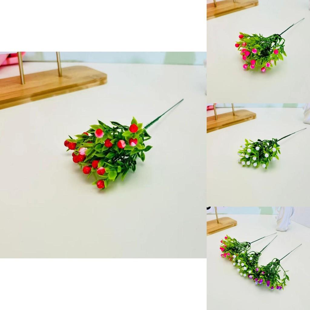 Home Decor Artificial Flower Stick With Plastic Material For Wedding And Photography Scene Decoration