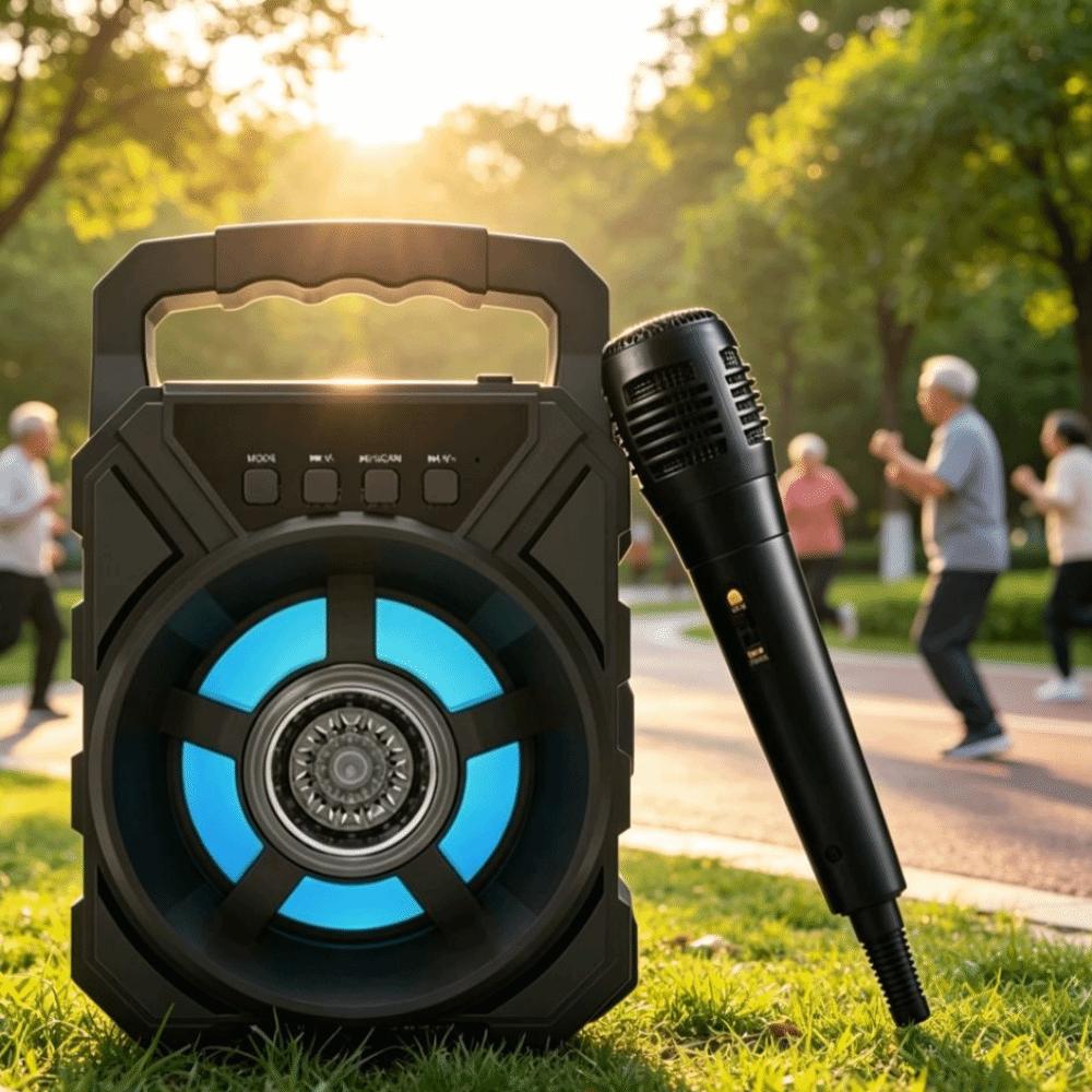 High Power Sound Box Handheld Karaoke Speaker New Bluetooth Speaker Outdoor Square Dance