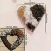 Heart Shape Alpaca Fiber Bird Nesting Heart Refillable Winter Bird Tree Shelter  Garden Art