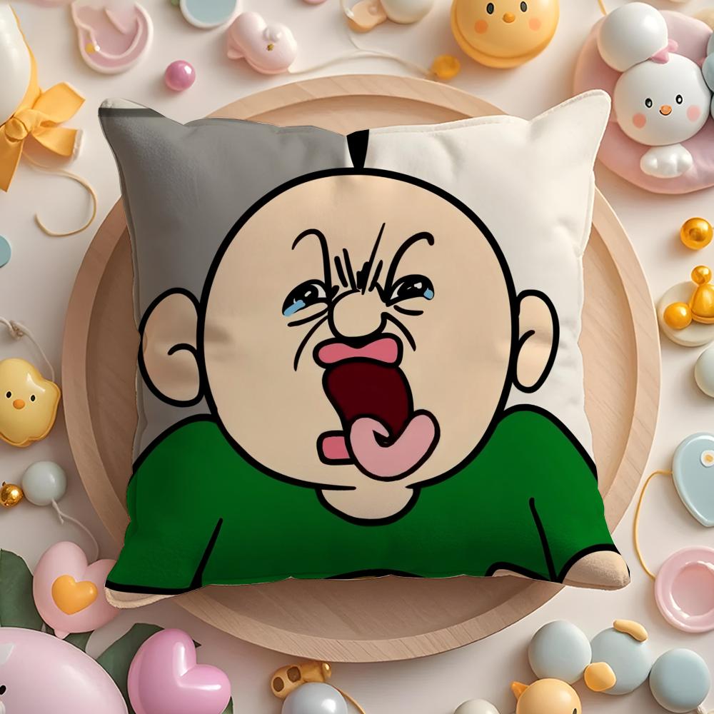 BBbangbbangs DDiary Cartoon Pillow Case Soft Plush Fabric DoubleSided Printed Cushion Cover Warm Winter Sofa Pillow Case