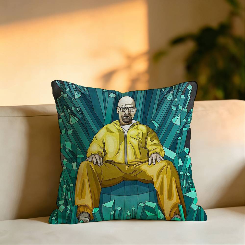 TV Drama BBreakingg Bad Square DoubleSided printed Pillow Case Bedroom Bedside Pillow Sofa Cushion Cover