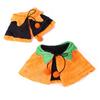 Pet Pumpkin Plush Cape Double Sided Drawstring Adjustable Cat Dog Funny Cute Halloween Costume Fancy