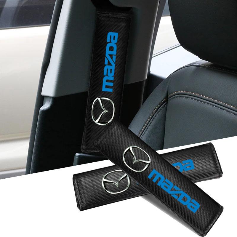 Car Seat Belt Covers Shoulder Pad Seat Belt Cushion for Mazda M3 M6 MP Skyactiv Axela Atenza Biante BT-50 CX-30 Accessories