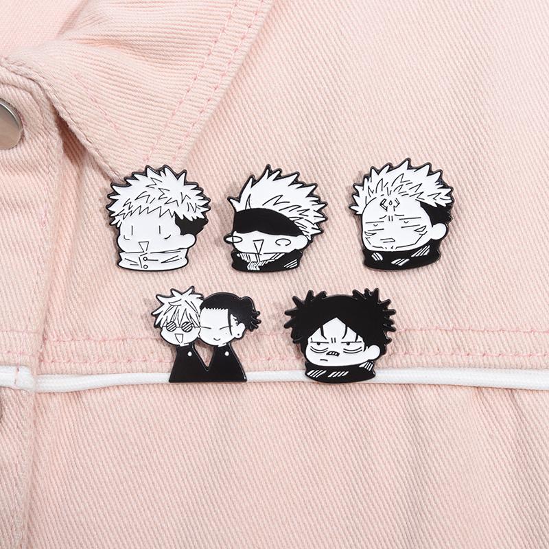 Cartoon Anime Characters Enamel Pins Custom Q Version Image Brooches Lapel Badges Cartoon Punk Jewelry Gift for Friends