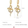 Neue stilvolle schlangenförmige europäische und amerikanische Ohrringe: Kalter Stil, mit Diamanten verziert, modisches langes Design, perfekt für Trendsetter.