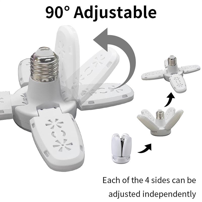 1Pc E27 Bulb Led Indoor Bulb Fan Leaf Super Bright Home Decoration Living Room Styling Light Ceiling Light Led E27 Bulb