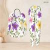 Women Plus Size White Green Floral Printed Nurse Scrub Set V Neck Long Sleeve Pockets Top And Long Pants