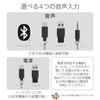 ELECOM PC Speaker, USB Powered, High Output, USB C/USB-A/Bluetooth/3.5mm Mini Plug Connections, 4.4W, with Volume Controller, Black, SP-P10CUBBK
