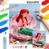 Digital Oil Painting Diy Oil Painting Mermaid Sea Girl Hand Painting Living Room Bedroom Decoration Painting