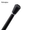 Black Leather Red Dot Silver Walking Cane Fashion Decorative Walking Stick Gentleman Elegant Cosplay Cane Crosier 92cm