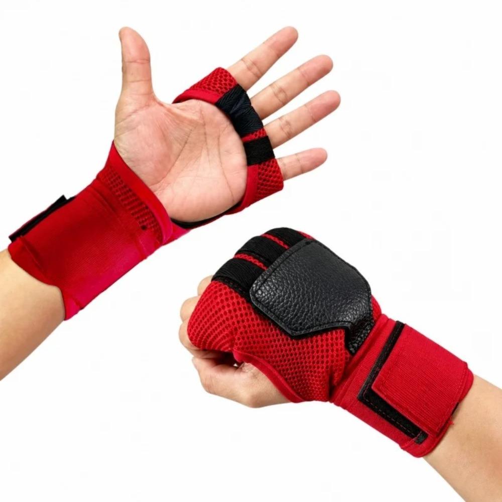 Stoßdämpfender Kampf-Handwickel Polyester Trainingsschutz Enganliegend Boxhandschuhe Sanda