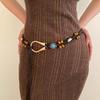 Fashionable Knot Vintage Design Waist Chain With Copper Coin Accents For A Touch Unique