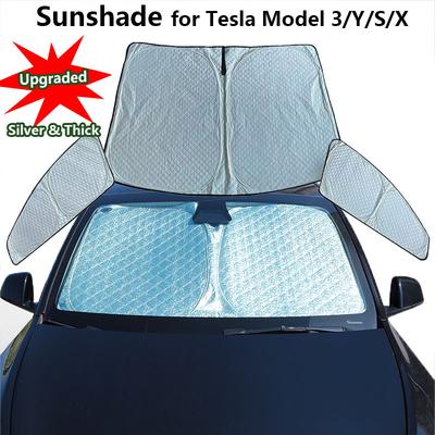 Custom-fit Privacy Sunshade for Tesla Model 3 Y S X 2025 Side Window Sun Shade UV Protector Blind Shading Camping Hiking Rest