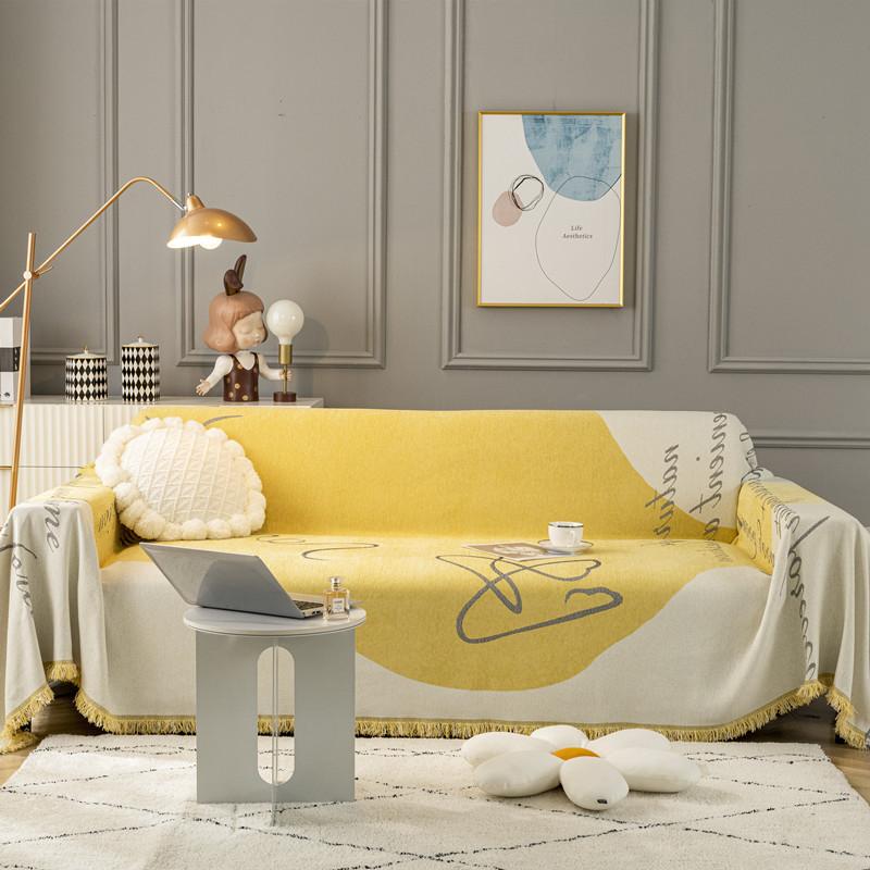 Four Seasons Universal Ins Wind Chenille Jacquard Sofa Towel Modern Simple Sofa Full Cover Towel