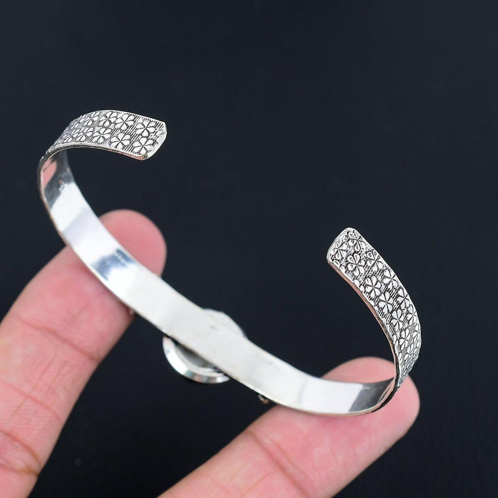 Daughters Day Deal Shiva Eye Shell Shell Stone 925 Silver Mother Wedding Bangle