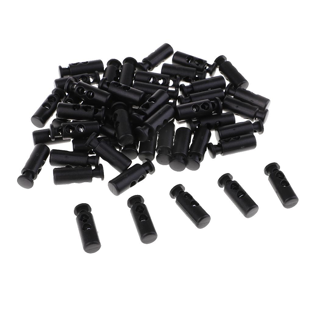 50pcs Plastic Double Hole Toggle Spring - XS038