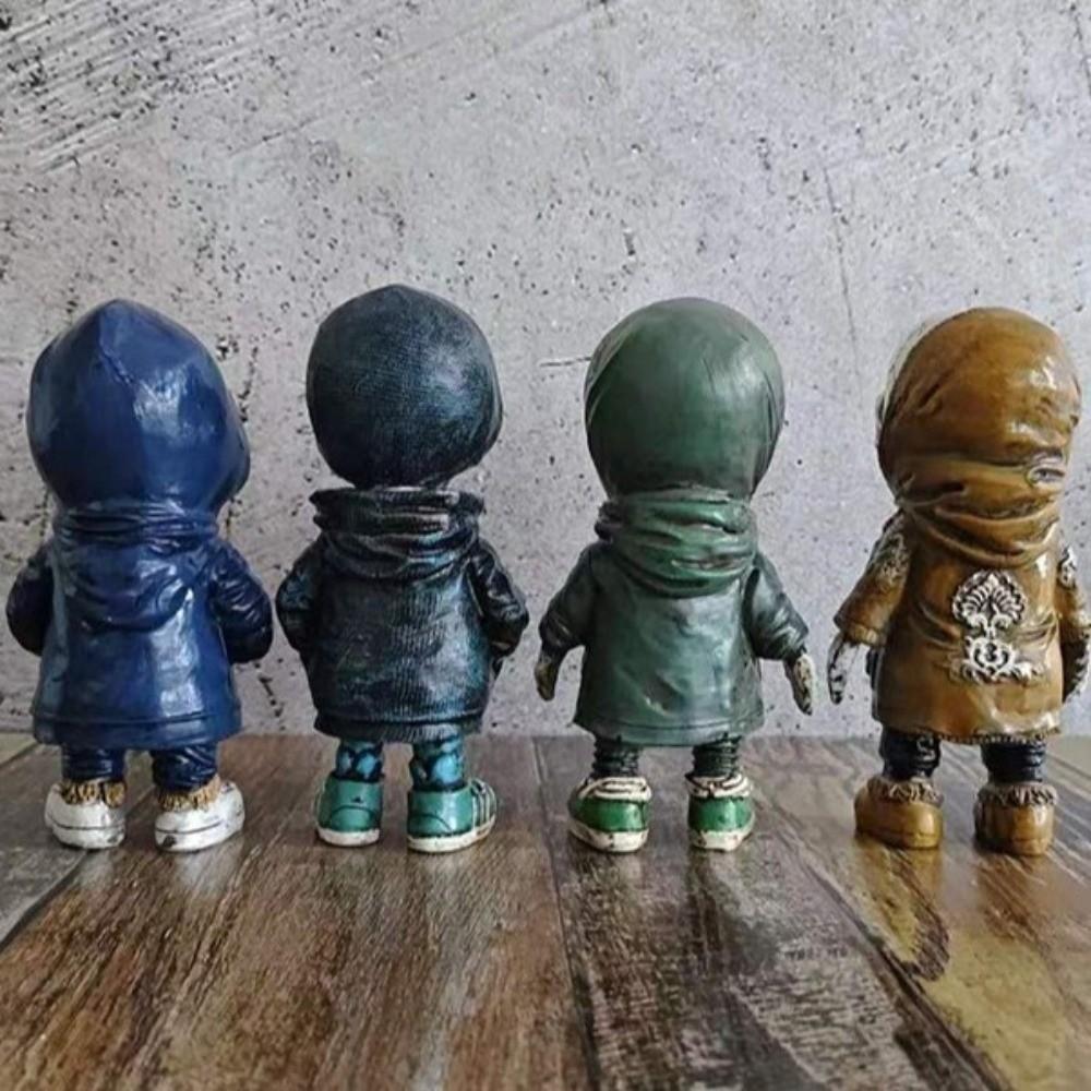 Resin Skeleton Figurines Gift Halloween Skeleton Doll Exquisite Skeleton Ornament  Home