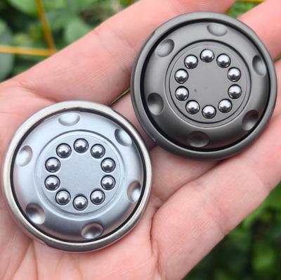 EDC Magnetic Metal Stress Relief Spinner Toy, Anxiety Reducing EDC Fidget Toy for Focus and Calm, Portable Office and Home Use