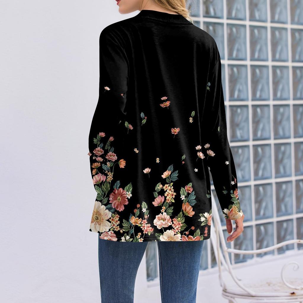 Damen Leichte Strickjacken Offen Vorne Langarm Lässig Locker Dünne Strickjacken Mit Taschen