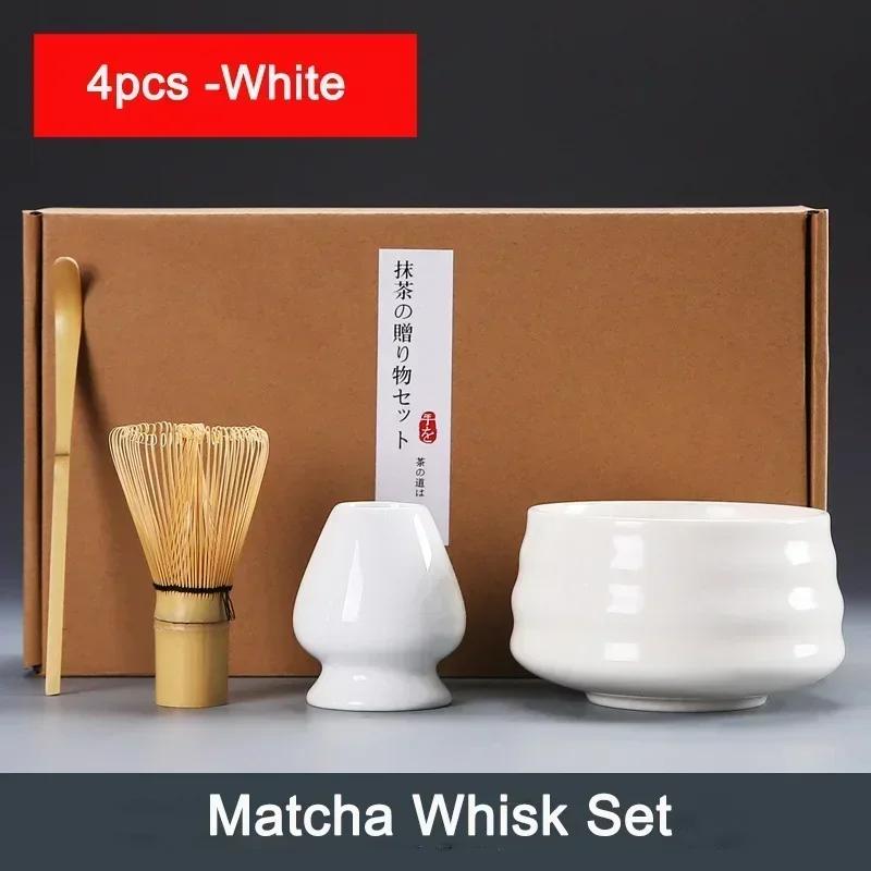 Set 6 Buc 4 Buc Perie Tel Ceai Bambus Tel Matcha Linguriță și Suport Bol Matcha cu Sită Accesoriu Ceremonie Matcha Japoneză