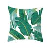 Tropical Decoration Print Cushion Cover Polyester Green Plant Throw Pillow for Sofa/Home Decorative Pillowcase