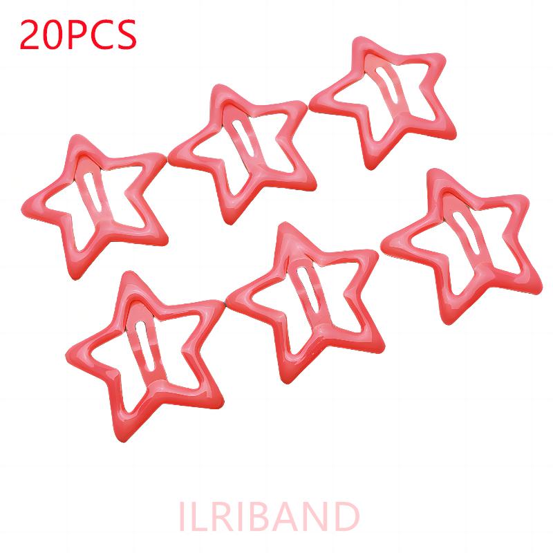 20pcs/lot 3CM Mini Star Hair Clip Kids Glitter Metal Hair Clips Barrettes Hairpins Girls Hair Accessories Headwear Styling Tools