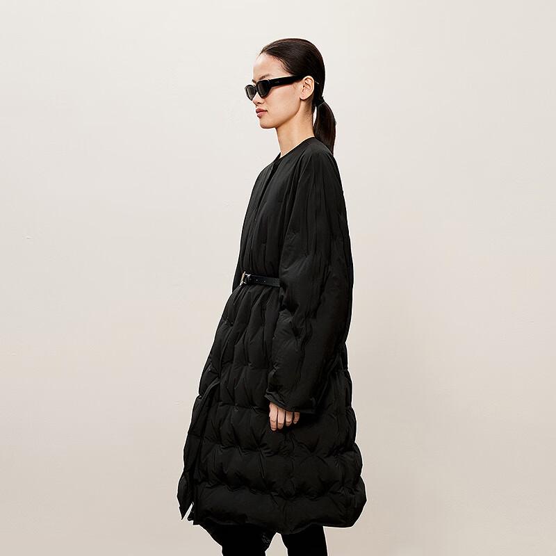 

LESS 2024 Осенняя Пуховая Куртка Средней Длины Свободного Кроя M