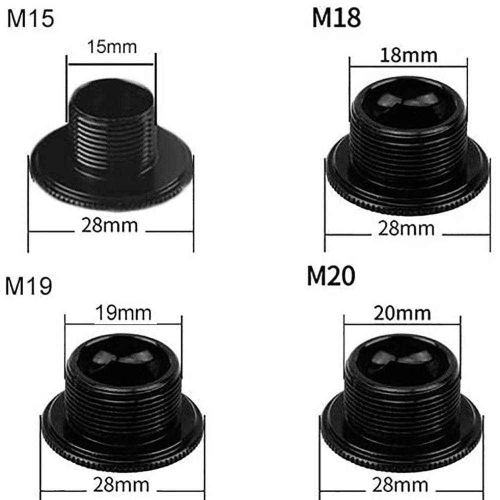 M18 M19 M20 Aluminum Alloy MTB Bicycle Crank Screw Cap Road Mountain Bike Crankset Cover Caps Bolt Fit For SHIMANO JIANKUN IXF