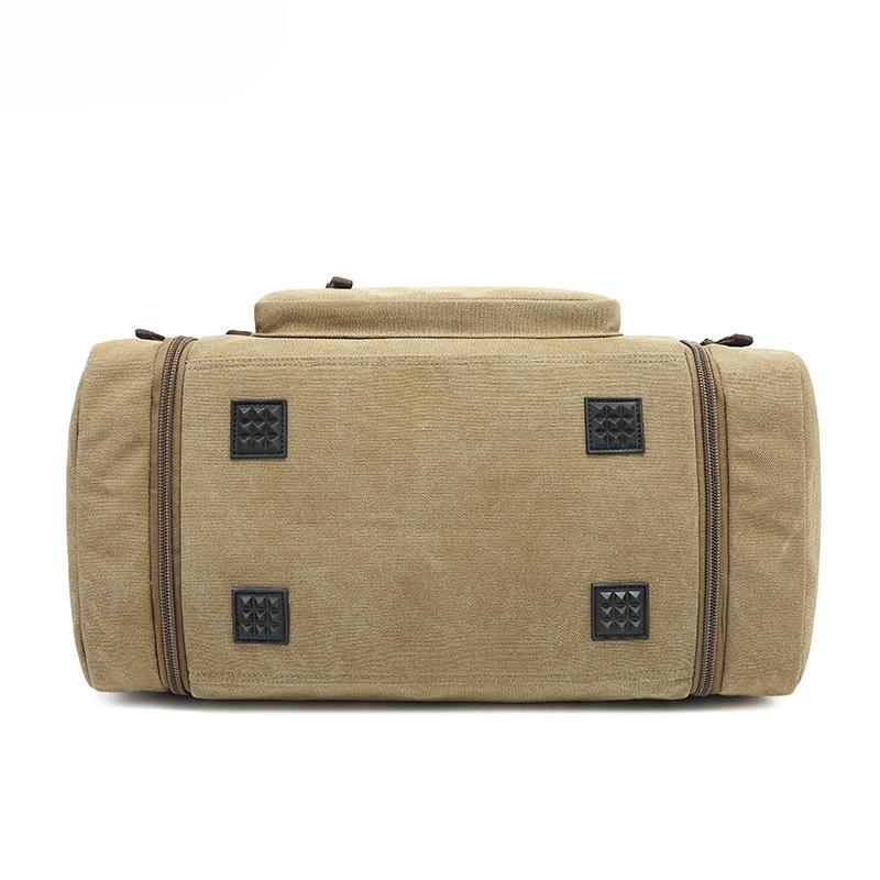 Breathable Canvas Travel Bag Casual Single Shoulder Duffle Trendy Men's Tote Bag