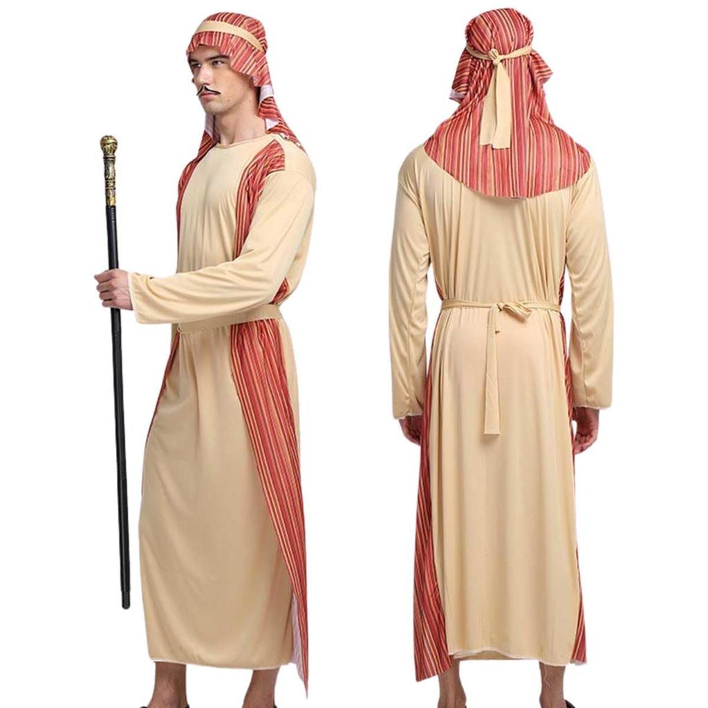 [monoii] Arabischer Öl-Tycoon Cosplay-Kostüm, Lustiges Kostüm, Halloween Millionärskostüm, Lustiges Kostüm, e0601