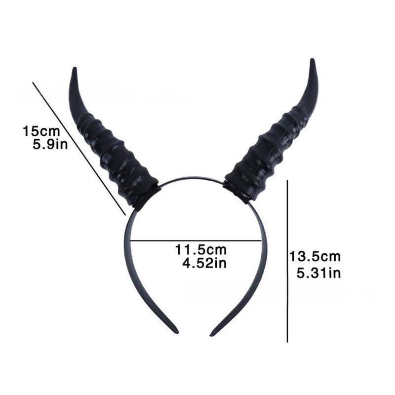 Comfortable Adjustable Horn Headpiece for Adults Kids Safe Lightweight