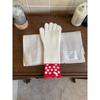 Fashion leopard print knitted wool warm gloves women's autumn and winter cold-proof thickened five-finger cycling gloves