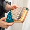 1 Set Beech Wood+resin 21 Keys Thumb Piano Blue Whale Thumb  Piano Plate Type Kalimba With Bracket