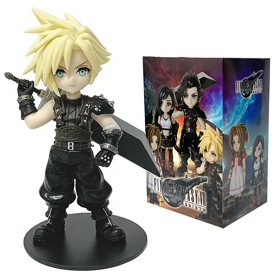 Fantasy 7 Anime Version Q Personnage Tifazak Scroud Alice Modèle en PVC Fait Main Produit Dérivé d'Anime Modèle de Dessin Animé Jouet pour Enfants Cadeau