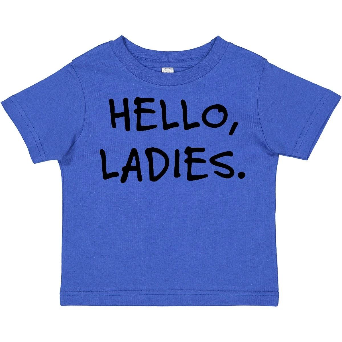 Inktastic Hello, Toddler T-Shirt Boy Kid Charmer Little Wink Cute Child 100