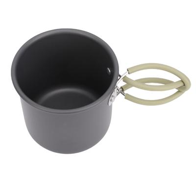 Outdoor Wandern Reisen Wasserbecher Camping Tasse Aluminium Tragbarer Becher mit Klappgriff TW 503