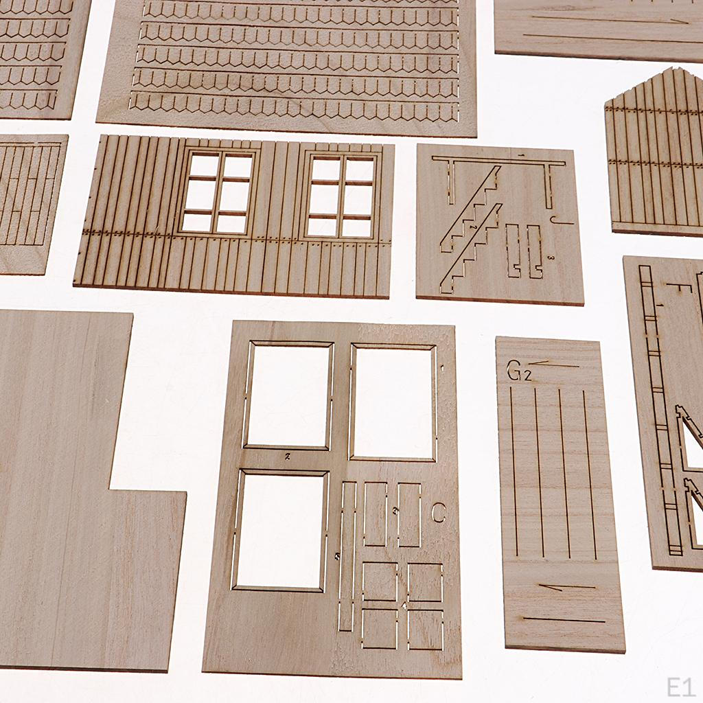 1:35 Scale Dioramas Building Model Kits Architecture House Scene DIY Assembly