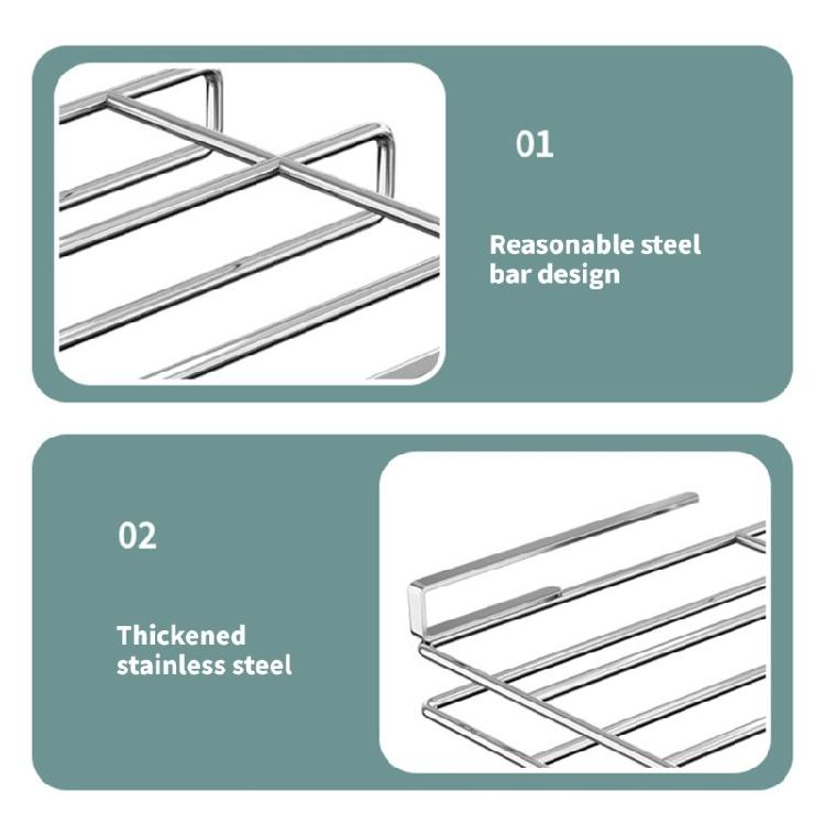 Space Saving Kitchen Wall Mount Rack For Pot Lid Storage Stainless Steel Hook Shelf With Strong Load Capacity