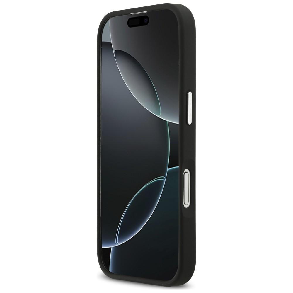Guess Grained Big 4G Classic Logo case for iPhone 17 black