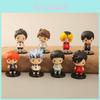 Cartoon Volleyball Boys Action Figures 8 Models Pvc Material 7.5cm Size