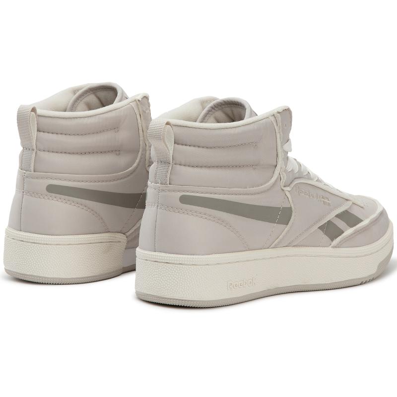 Reebok Mid Top Skateboard Shoes Unisex Gray White Sneakers 24FRC909U4GW2