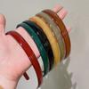 Plast Genomskinlig Hår Huvudbåge Band Sport Huvudband Kvinnor Hårband för Flickor Halkfri Tand Huvudbonad Håraccessoarer