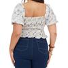 BRAVE SOUL Womens/Ladies Floral Ruched Top