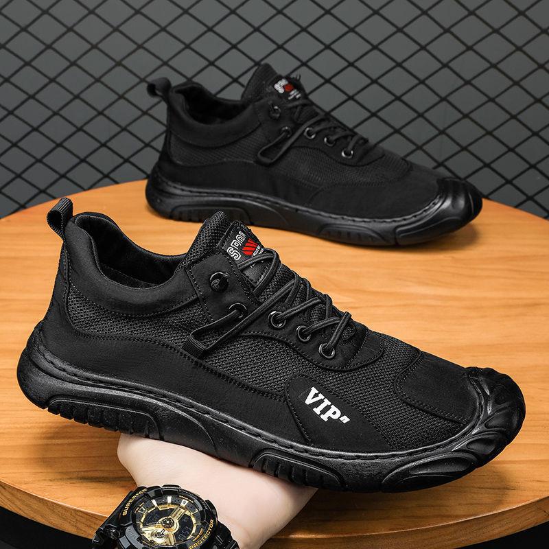 2025 Men's Shoes Mesh Breathable Shoes Mesh Shoes Outdoor Leisure Work Shoes Sports Trend Versatile Work Shoes