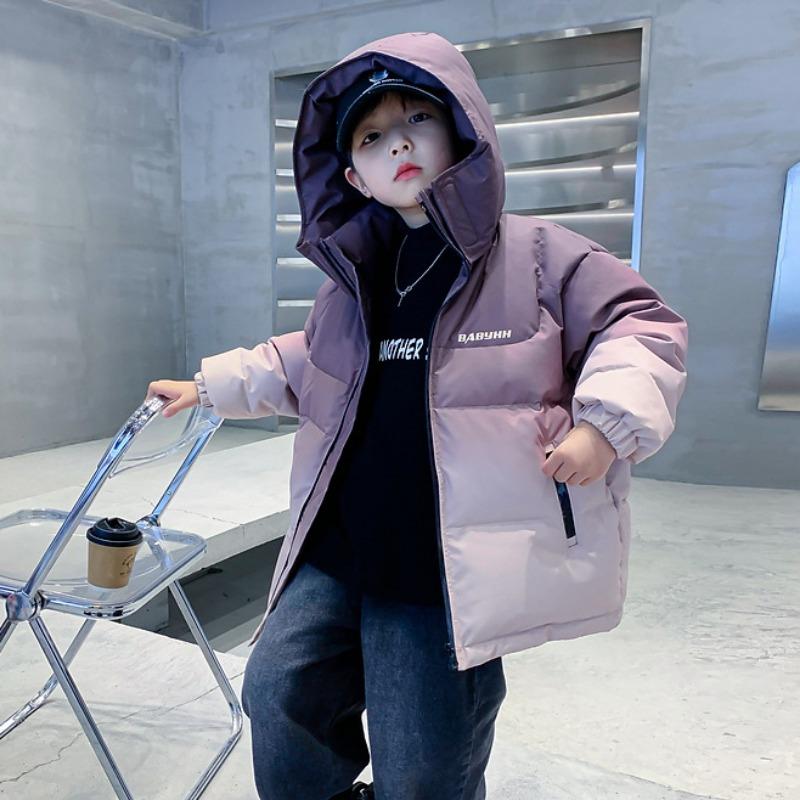 Boys Winter Gradient Jacket Ski Down Jacket Children's Winter Thickened Wash-free Jacket