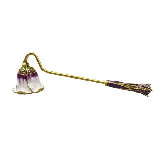 Metalen kaarsendover met lange steel, vlamdover voor kaarsen, decoratief kaarsaccessoire.