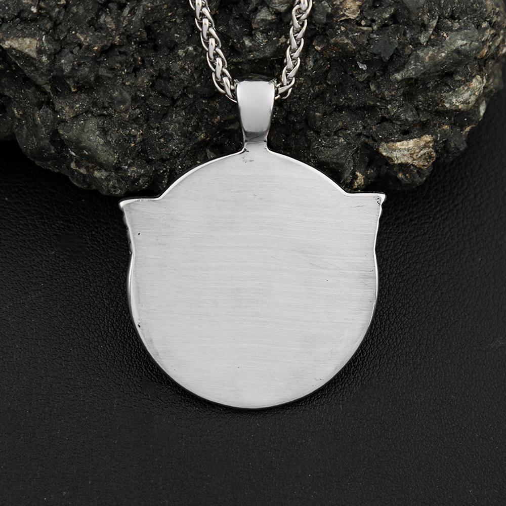 Vintage Nordic Stainless Steel Vikings Odin Head Necklace Men's Mythology Chain Pendant Necklace Punk Biker Male Jewelry Gifts