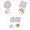 Versatile Silicone Casting Mold Epoxy Resin Mold Versatile Round/Square Coaster Ornaments Mould Jewelry Making Tool
