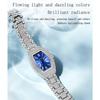 Tonneau Full Diamond Luxury Women Watches Quartz Fashion Ladies Bracelet Wristwatch Females Gifts Relogio Feminino