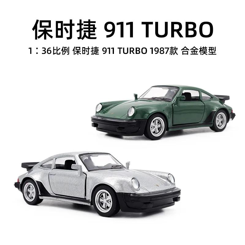 New 1:36 1978  Porsche 911 Turbo  alloy car model with silent light  Diecast Metal Alloy Model Car Toys For  Gift Collection